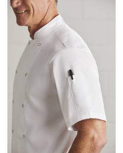 Mens Zest Short Sleeve Chef Jacket